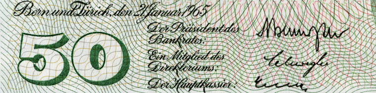 50 francs, 1965