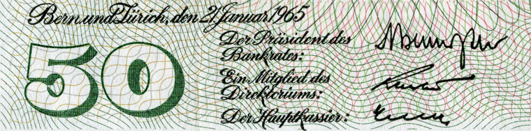 50 Franken, 1965