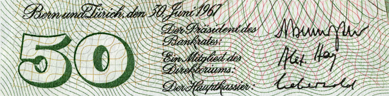 50 Franken, 1967