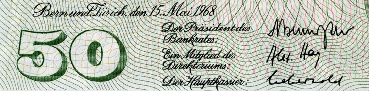 50 Franken, 1968