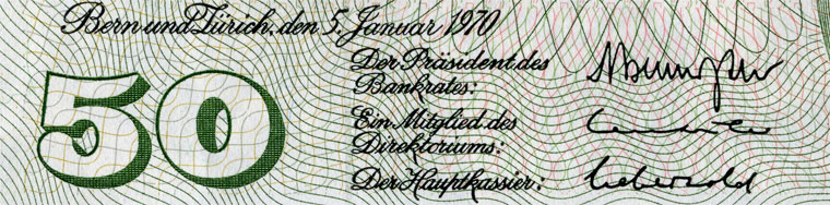50 Franken, 1970