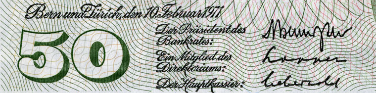 50 Franken, 1971