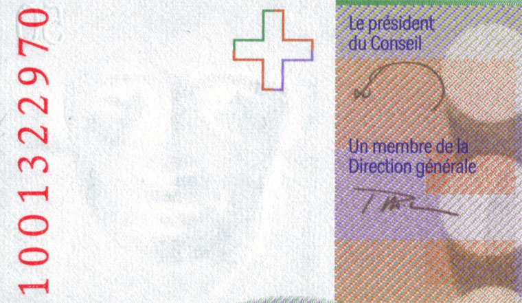 50 francs, 2010