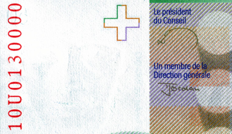 50 francs, 2010