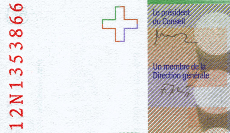 50 francs, 2012