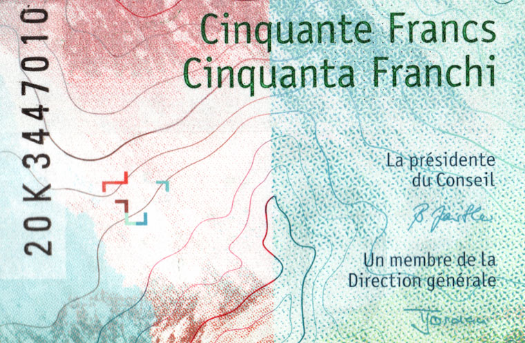 50 francs, 2020