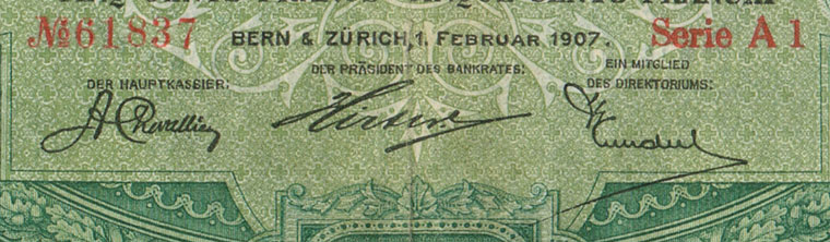 500 francs, 1907