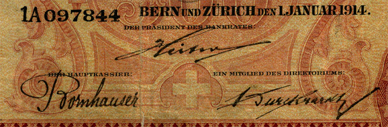 500 francs, 1914