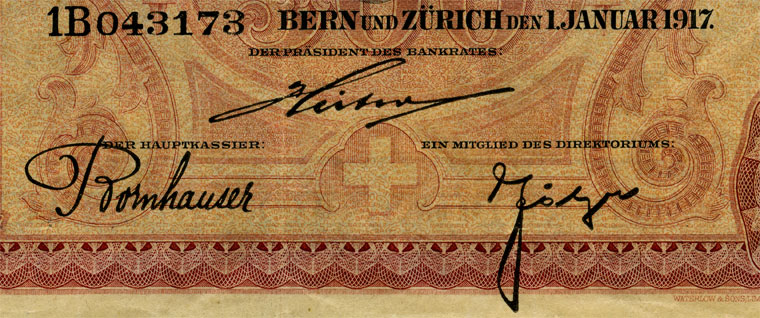 500 francs, 1917
