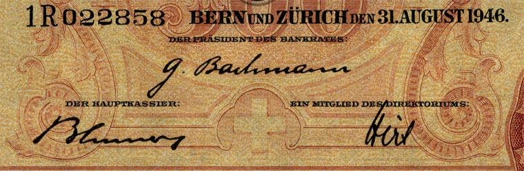 500 francs, 1946