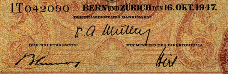 500 francs, 1947