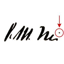 Signatur Iklé, Variante 1